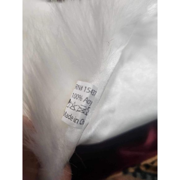 Urban Outfitters Jagger Faux Fur Collar White - Picture 5 of 5